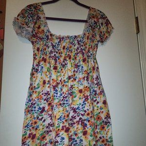 H&M "The Garden Collection" Off the Shoulder Flowy Top